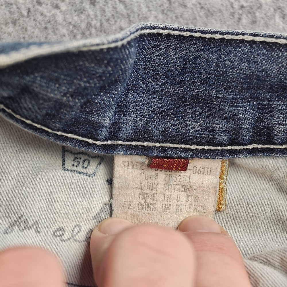 7 For All Mankind A Pocket Jeans Women's 30x32 Bootcut Y2k Low Rise Distressed - Picture 8 of 12